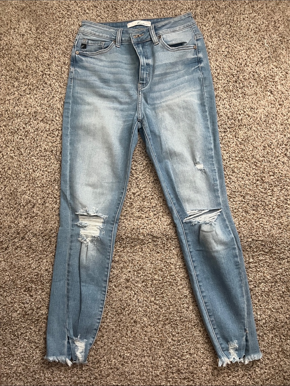KanCan Light Blue Distressed Skinny Jeans
